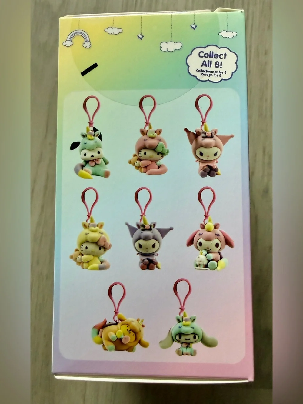NEW UNOPENED Hello Kitty and Friends Flocked Hangers Keychains Collect All 8
